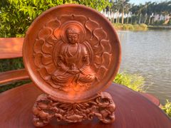 Đĩa Gỗ hình Phật dk 50cm