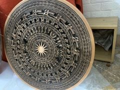 Tranh Trống Đồng Ngũ Phúc Kích Thước 100*100 Cm