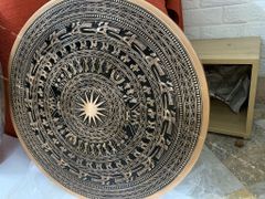 Tranh Trống Đồng Ngũ Phúc Kích Thước 60*60 Cm