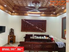 Tranh Gỗ Vinh Quy Bái Tổ Kích Thước 197*97*6 Cm Gỗ Hương Đá