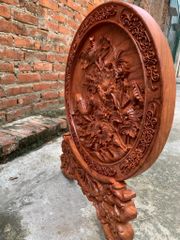 Đĩa Gỗ Cá Chép dk 30cm