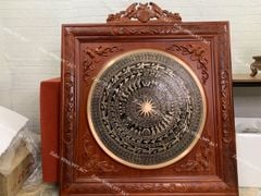Tranh Trống Đồng Ngũ Phúc Kích Thước 60*60 Cm