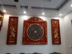 Tranh Trống Đồng Lý Ngư Vọng Nguyệt Rời
