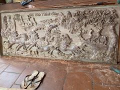 Tranh Gỗ Mã Đáo Thành Công Kênh Bông Hương Đá Kích Thước 197*97*7 Cm