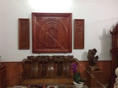 Tranh Trống Đồng Bằng Gỗ Kích Thước 100*100 Cm