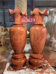 Lục Bình Gỗ Hương Đá Cao 130Cm Đường Kính 39Cm
