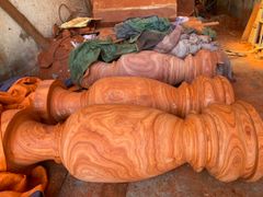 Lục Bình Gỗ Hương Đỏ Cao 180Cm Đường Kính 58Cm