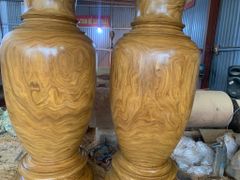 Lục Bình Gỗ Cẩm Vàng Cao 220Cm Đường Kính 69Cm