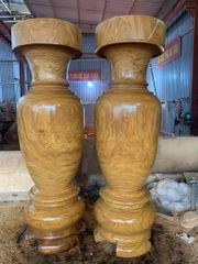 Lục Bình Gỗ Cẩm Vàng Cao 220Cm Đường Kính 69Cm