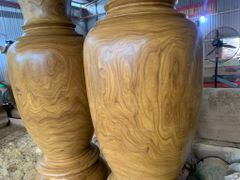 Lục Bình Gỗ Cẩm Vàng Cao 220Cm Đường Kính 69Cm