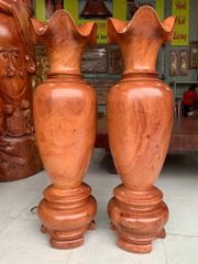 Lục Bình Gỗ Hương Đá Cao 130Cm Đường Kính 37Cm