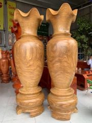 Lục Bình Gỗ Cẩm Vàng Cao 180Cm Đường Kính 57Cm