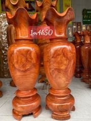 Lục Bình Gỗ Cẩm Trắc Cao 140Cm Đường Kính 50Cm