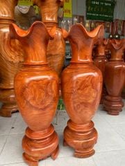 Lục Bình Gỗ Cẩm Trắc Cao 140Cm Đường Kính 50Cm