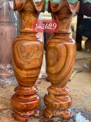 Lục Bình Gỗ Cẩm Trắc Cao 110Cm Đường Kính 29Cm