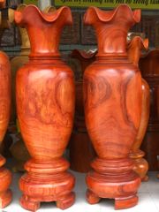 Lục Bình Gỗ Hương Đỏ Cao 180Cm Đường Kính 58Cm