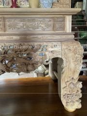 Bàn Thờ Đứng Gỗ Gụ- Đục Đào  Kích Thước N217*S107*C117