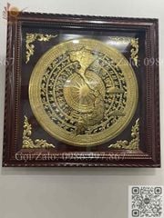 Tranh Trống Đồng - Kích Thước 80*80 Cm Gỗ Sồi, Có Kính