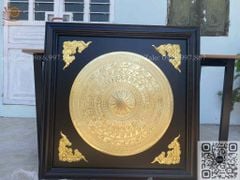 Tranh Trống Đồng - Kích Thước 80*80 Cm Gỗ Sồi
