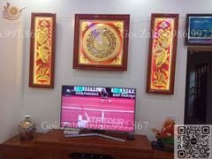 Tranh Trống Đồng - Kích Thước 80*80 Cm Gỗ Sồi, Có Kính