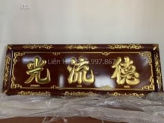 Hoành Phi Câu Đối Gỗ Gụ Kích Thước ngang 197 cao 67cm- Khung dày 6cm, ván 3cm- Câu đối 197 đường kính 30cm dày 4cm ôm cột