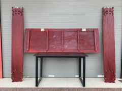 Bộ Hoành Phi Câu Đối Gỗ Liền Khối Kích Thước Hoành Phi 175*67*4 - Câu Đối 175*28*4 Gỗ Hương Đỏ