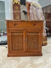 Bàn Thờ Chung Cư- Gỗ Gõ Đỏ Kích Thước N107*S61*C127