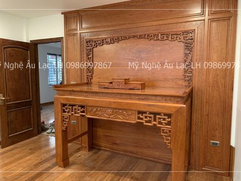 Bàn Thờ Đứng Gỗ Gõ Đỏ Kích Thước N153*S61*C127
