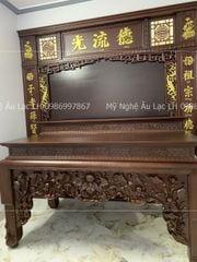 Bàn Thờ Đứng Gỗ Gụ Kích Thước N197*S97*C117- Đục Sen