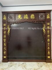 Bàn Thờ Đứng Gỗ Gụ Kích Thước N197*S97*C117- Đục Sen