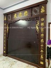 Bàn Thờ Đứng Gỗ Gụ Kích Thước N197*S97*C117- Đục Sen