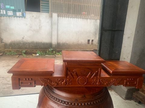 Phụ Kiện- Tam Cấp bát hương- gỗ hương đá/Gõ