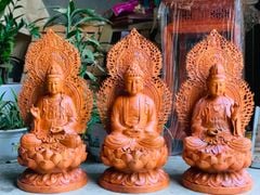Tây Phương Tam Thanh Kt50dk28 hương đá