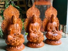 Tây Phương Tam Thanh Kt50dk28 hương đá