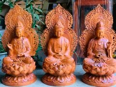 Tây Phương Tam Thanh Kt50dk28 hương đá