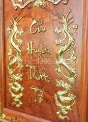 Cửu Huyền Thất Tổ Gỗ Kích Thước 98*68*4 Cm Gỗ Hương Đá