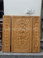 Cửu Huyền Thất Tổ Gỗ Kích Thước 108*108 Cm Gỗ Gõ Đỏ Nguyên Tấm
