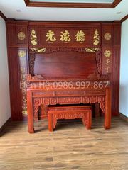 Combo Bàn Thờ Đứng Gỗ Hương Đỏ Kích Thước N217*S107*C117