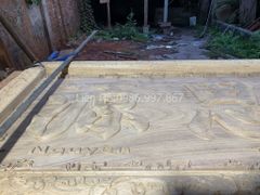 Hoành Phi Câu Đối Gỗ Gụ Kích Thước ngang 197 cao 67cm- Khung dày 6cm, ván 3cm- Câu đối 197 ngang 28cm dày 4cm