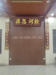 Hoành Phi Câu Đối Gỗ Gụ Kích Thước ngang 197 cao 67cm- Khung dày 6cm, ván 3cm- Câu đối 197 ngang 28cm dày 4cm