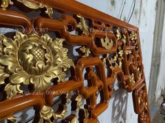 Cửa Võng Đục Truyện Gỗ Hương Đỏ