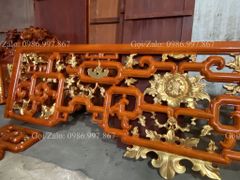 Cửa Võng Đục Truyện Gỗ Hương Đỏ