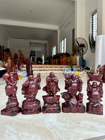 Tượng Phật - Di lặc để bàn cao 20 - gỗ trắc