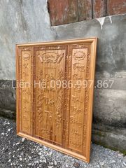 Cửu Huyền Thất Tổ Gỗ Kích Thước 184*128 Cm Gỗ Gõ Đỏ PU Màu Gỗ Tự Nhiên