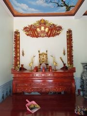 Cuốn Thư Câu Đối Gỗ Hương Đỏ Đục Rồng Kích Thước Cuốn Thư 175*81*4 - Câu Đối 175*28*4 Dát Vàng Nhiều