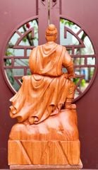 Tượng Danh Nhân - Tượng Gỗ Trần Quốc Tuấn Kích Thước 50-24-15