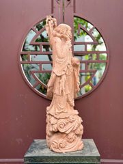 Tượng Phật - Đạt Ma quá Hải  Gỗ Hương Đá