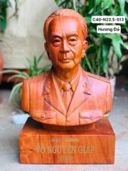 Tượng Danh Nhân - Tượng Gỗ Bác Giáp cao 40cm