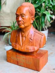 Tượng Danh Nhân - Tượng Gỗ Bác Giáp cao 40cm