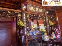 Cửa Võng Đục Tứ Linh Hương Đá - Mẫu 1